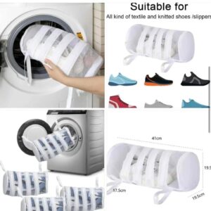 Cylindrical Shoe Mesh Bag