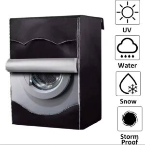 Black Washing Machine Cover
